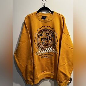 H&M Mustard Crewneck Sweater Size Large Perfect Condition